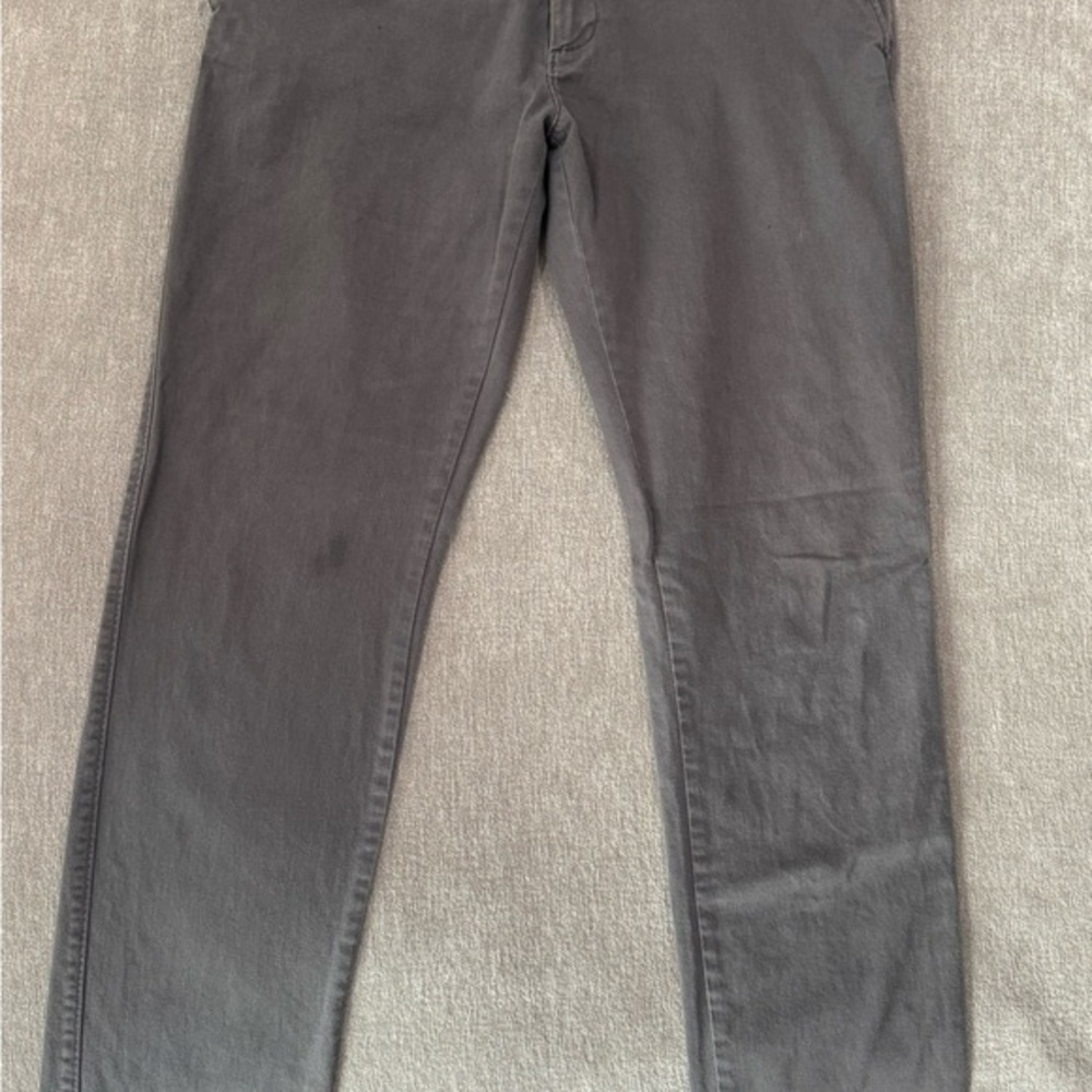 Men’s J Crew Flex Slim Chinos Gray Casual Pants 33x32
